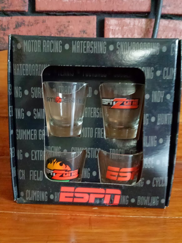 ESPN shot glass set